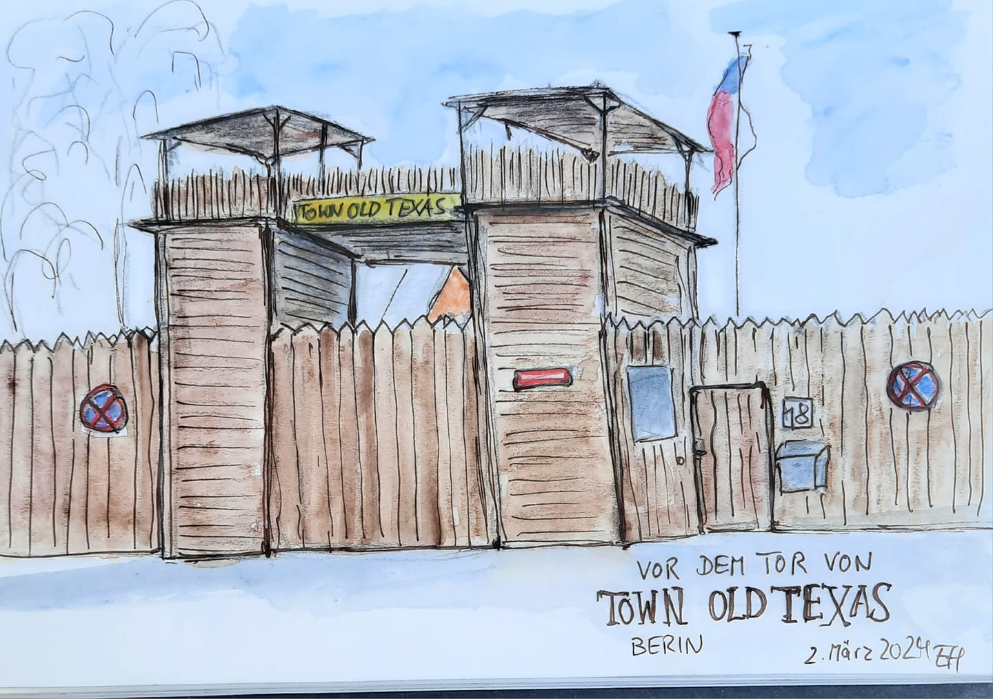 20. Juli 2024 | Zeichnen in Town Old Texas