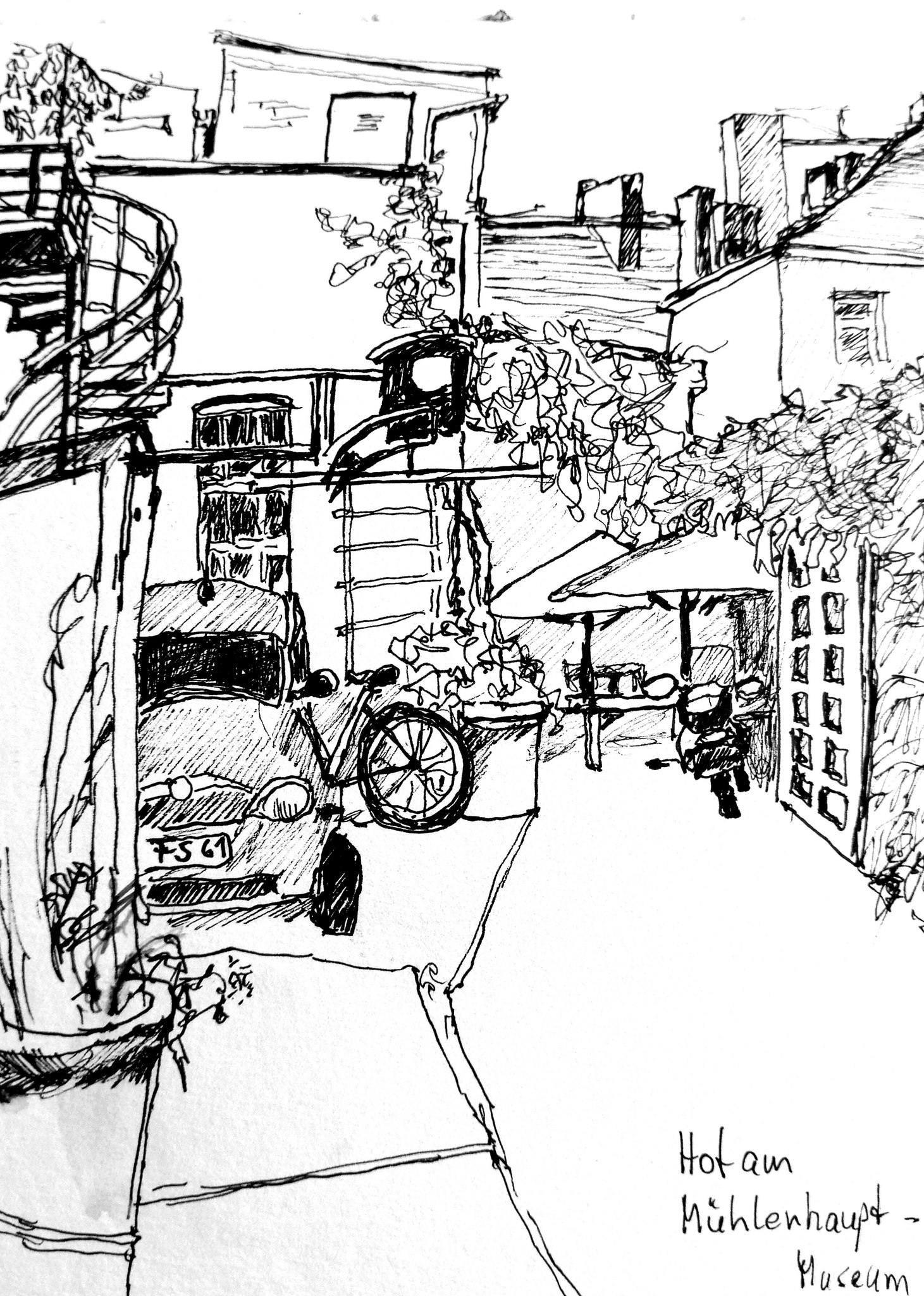 26. Aug. 2025 | Zeichnen in den Höfen des Mühlenhaupt Museums