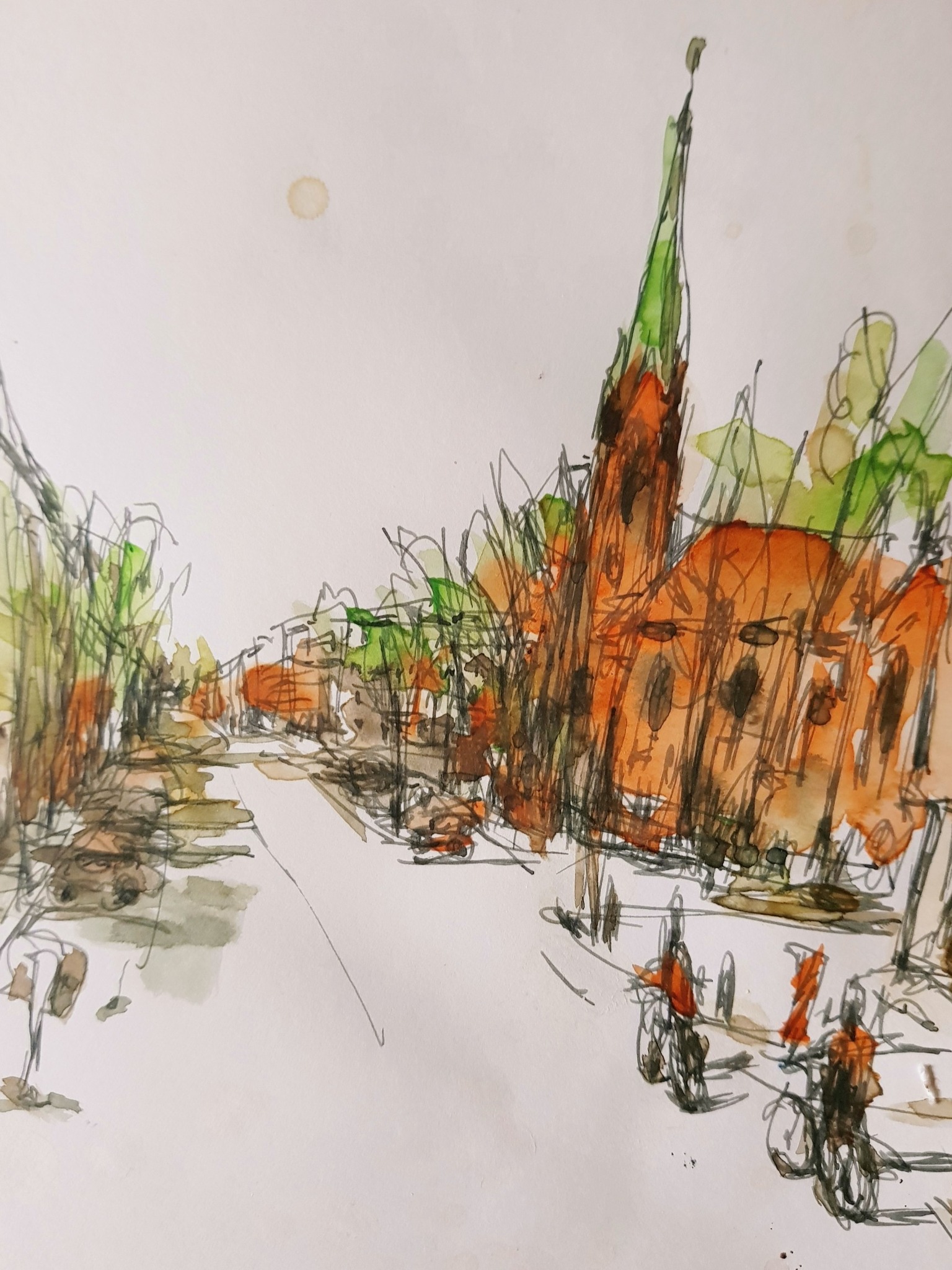 14. Okt. 2025 | Zeichnen rund um die Gethsemanekirche