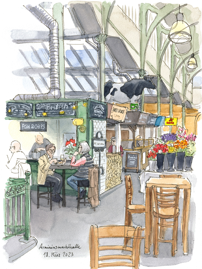 20. Feb. 2026 | Monatsthema Moabit: Zeichnen in der Markthalle