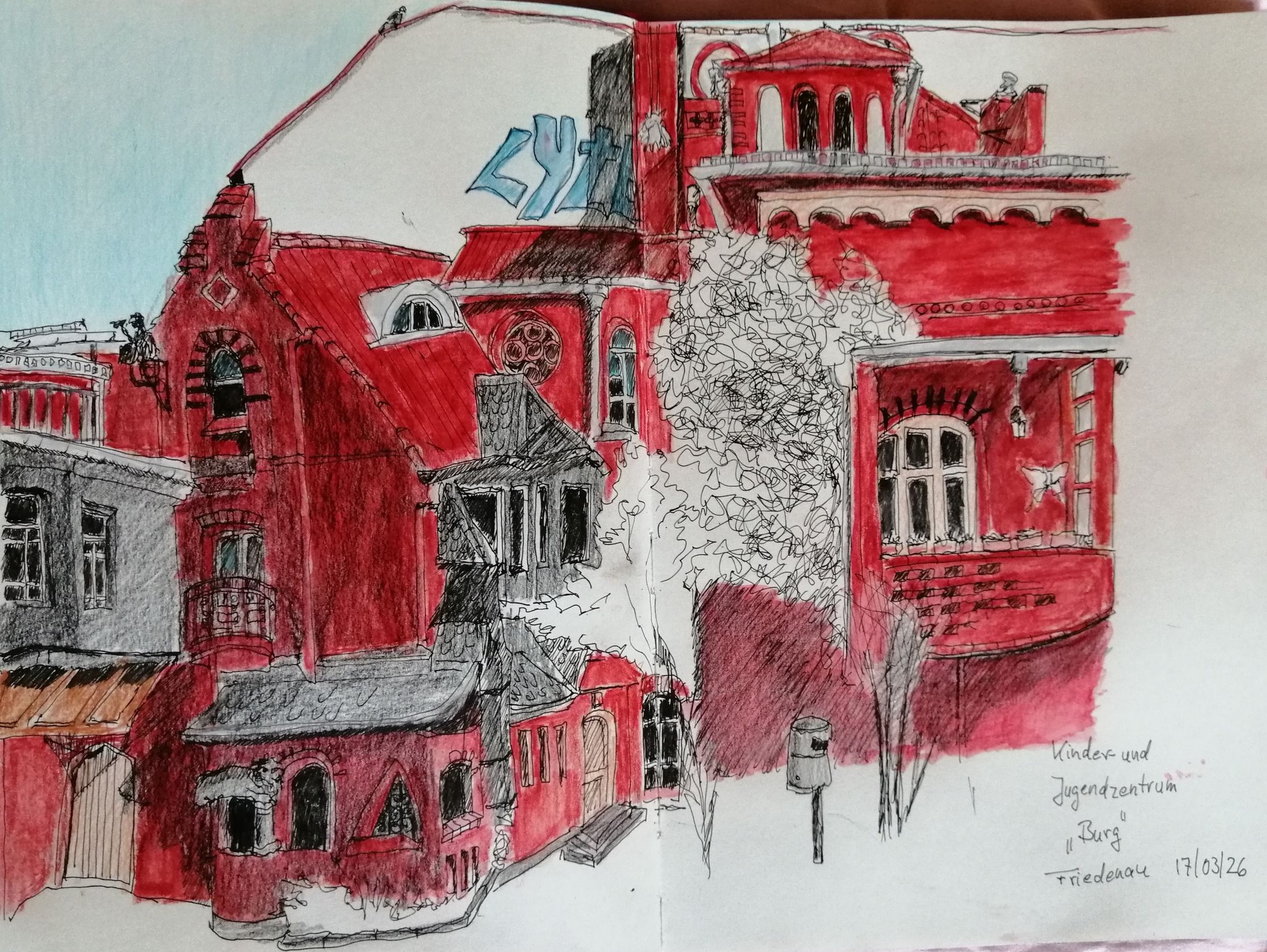 14. April 2026 | Zeichnen in Friedenau am Jugendzentrum „Burg“