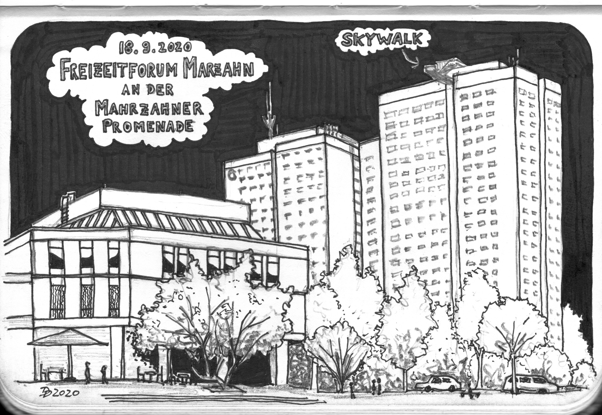 8. Mai 2026 | Zeichnen in Springpfuhl auf dem Helene-Weigel-Platz